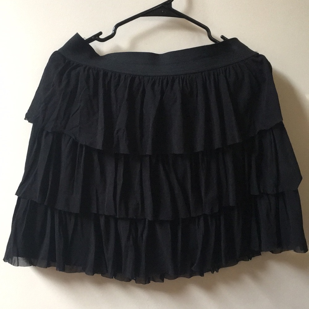 Black mini skirt